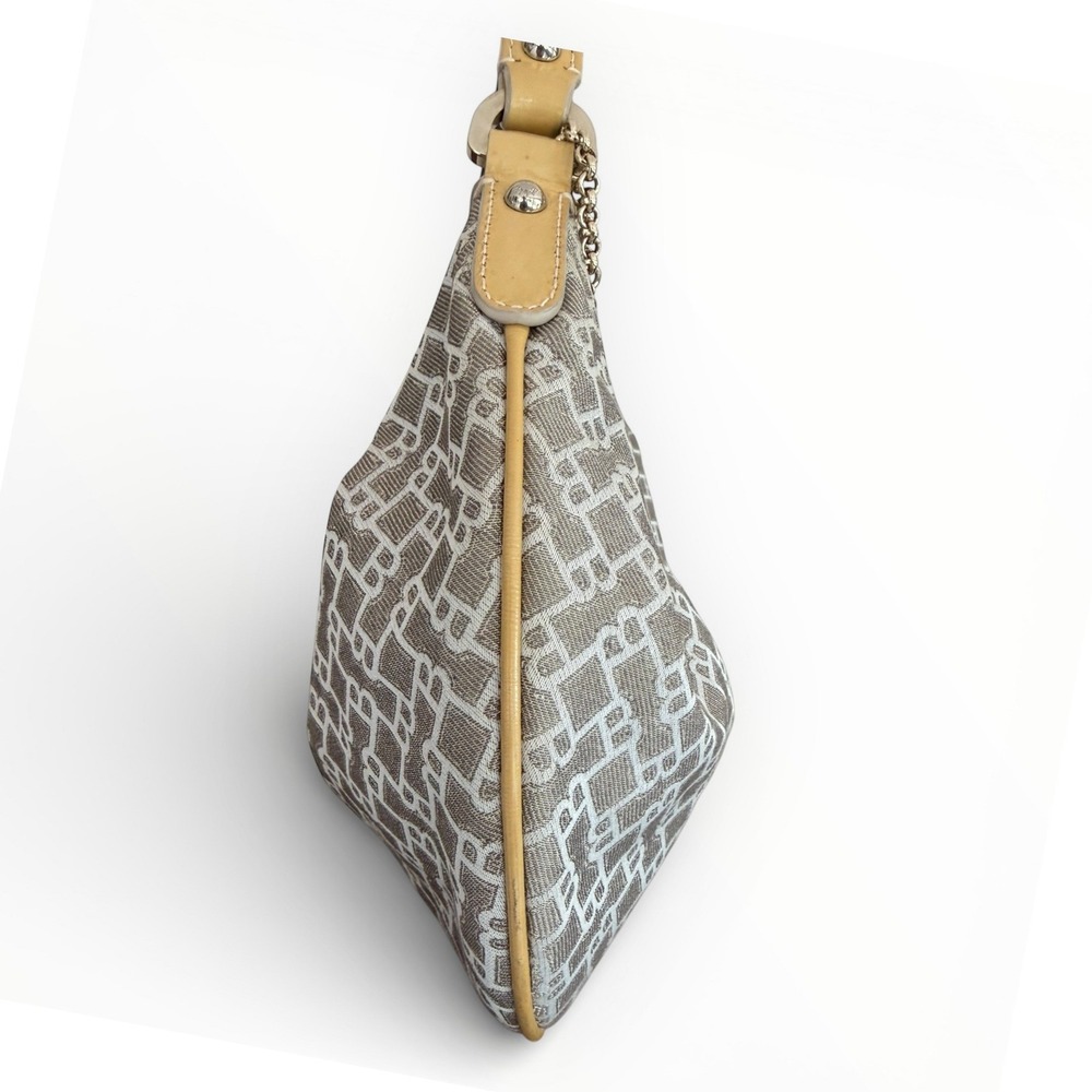 Bally Vintage Swiss-Made Monogram Canvas Hobo Shoulder Bag - Picture 3 of 11
